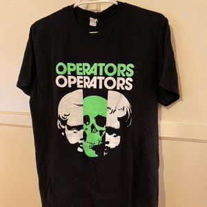 Operators (band) medium short sleeve crewneck graphic T Shirt  (M)